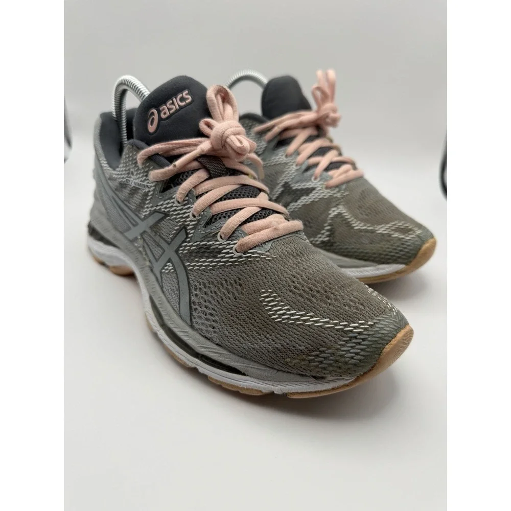 ASICS GEL-Nimbus 20 Running Shoes Women's Size 8 Gray Pink Athletic Sneakers